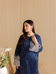 Mahnur | Petal Whispers Lawn Pret | Bluebell