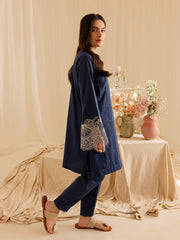 Mahnur | Petal Whispers Lawn Pret | Bluebell
