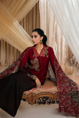 Musferah Saad | Mystere Formals | Crimson Rose