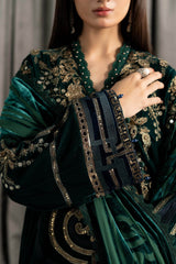 Maria B | Winter Luxe Pret 25 | WLS-1302-Emerald Green
