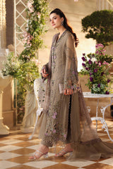 Maria b | Chiffon Formals 26 | MPC-26-102-Muted Mocha Brown