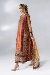 Maria B | Mbroidered Wedding Formals 26 | BD-3104-Maroon Crimson