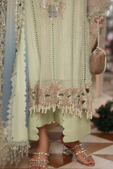 Maria b | Chiffon Formals 26 | MPC-26-105-Pistachio Green
