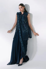 Maria B | Mbroidered Wedding Formals 26 | BD-3106-Peacock Blue