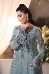 Maria b | Chiffon Formals 26 | MPC-26-106-Slate Blue