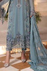 Maria b | Chiffon Formals 26 | MPC-26-106-Slate Blue