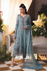 Maria b | Chiffon Formals 26 | MPC-26-106-Slate Blue