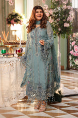 Maria b | Chiffon Formals 26 | MPC-26-106-Slate Blue