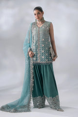 Maria B | Mbroidered Wedding Formals 26 | BD-3107-Sea Green