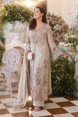Maria b | Chiffon Formals 26 | MPC-26-107-Ivory Beige