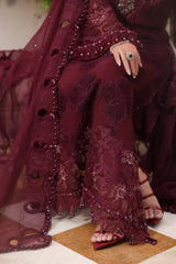 Maria b | Chiffon Formals 26 | MPC-26-108-Burgundy