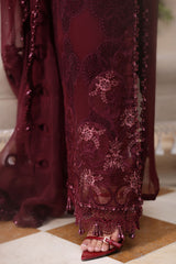 Maria b | Chiffon Formals 26 | MPC-26-108-Burgundy