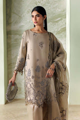 Maria B | 3 Piece Unstitched Embroidered | SR-01-01-Champagne Beige