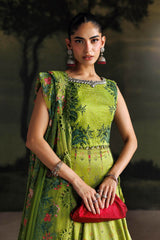 Maria B | 3 Piece Unstitched Embroidered | SR-01-06-Peridot Green