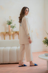 Sahar | Pret Essentials Winter 25 | Ivory Gleam