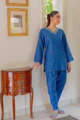 Sahar | Pre Essential Emb Edit | Indigo Edge
