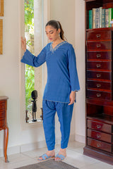 Sahar | Pre Essential Emb Edit | Indigo Edge