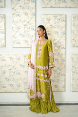 Wahaj M Khan | Lra Eid Collection 26 | Parrot Gharara Set