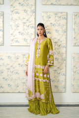 Wahaj M Khan | Lra Eid Collection 26 | Parrot Gharara Set