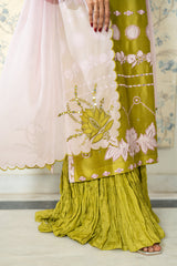 Wahaj M Khan | Lra Eid Collection 26 | Parrot Gharara Set