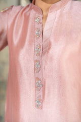 Wahaj M Khan | Lra Eid Collection 26 | Pink Ferozi Kaftan Suit