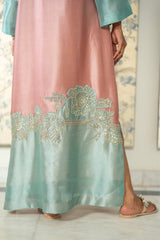 Wahaj M Khan | Lra Eid Collection 26 | Pink Ferozi Kaftan Suit