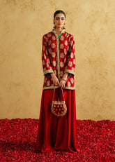 Mahgul | Chanderi Eid Edit | Blush Ember