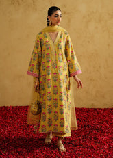 Mahgul | Chanderi Eid Edit | Marigold Mist