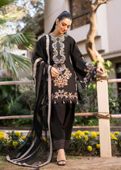 Fozia Khalid | Blossom Festive Lawn 25 | Black viola
