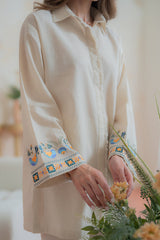Sahar | Pret Essentials Winter 25 | Ivory Gleam