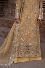 Lavish Premium | Hamsafar Luxury Chiffon | Daffodil Yellow