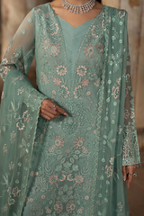 Lavish Premium | Hamsafar Luxury Chiffon | Light Aqua