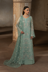 Lavish Premium | Hamsafar Luxury Chiffon | Light Aqua