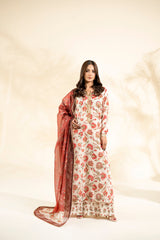 Faiza Faisal | Elara Luxury Pret | RIVAYA RUST