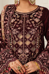 Raeesa Premium | Sheen Luxury Velvet | Poosh