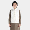 Boys Poly Viscose Waistcoat - White | Zayan Clothing UK