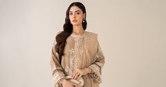 Maria B | Luxury Winter Pret 25 | DW-EA23-26R1-Coffee