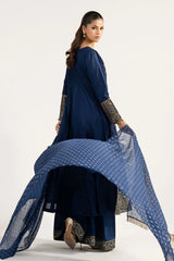 Maria B | 3 Piece Embroidered | DW-EA24-13R1-Blue