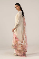 Maria B | 3 Piece Embroidered | DW-EA24-48R1-Off White