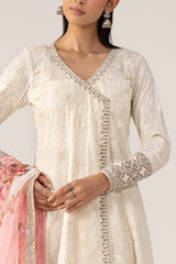 Maria B | 3 Piece Embroidered | DW-EA24-48R1-Off White