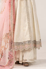 Maria B | 3 Piece Embroidered | DW-EA24-48R1-Off White