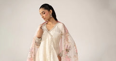 Maria B | 3 Piece Embroidered | DW-EA24-48R1-Off White