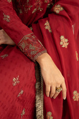 Maria B | 3 Piece Embroidered | DW-EA24-77R1-Red