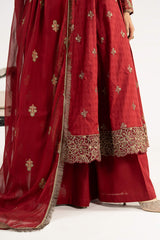 Maria B | 3 Piece Embroidered | DW-EA24-77R1-Red