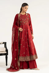 Maria B | 3 Piece Embroidered | DW-EA24-77R1-Red