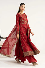 Maria B | 3 Piece Embroidered | DW-EA24-77R1-Red