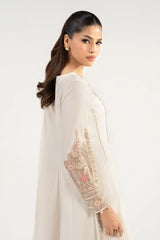 Maria B | 3 Piece Embroidered | DW-EA25-122R1-Off White