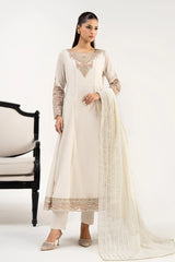 Maria B | 3 Piece Embroidered | DW-EA25-122R1-Off White