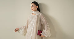 Maria B | Luxury Winter Pret 25 | DW-EA25-123-Off White