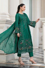 Maria B | 3 Piece Embroidered | DW-EA25-25R1-Green